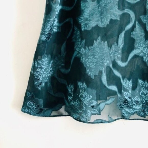 Victoria’s Secret Gold Label Crop Top M Sheer Floral Vintage Intimates Sleepwear - Picture 5 of 8